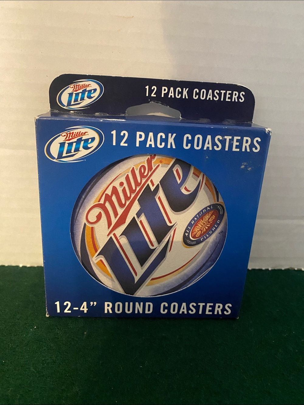 Miller Lite 12–4” Round Coasters